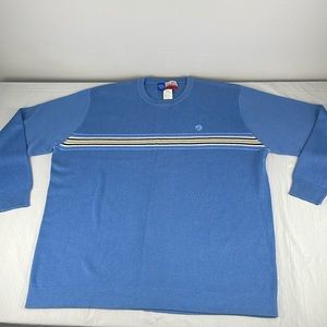 George Strait Cowboy Cut Collection Wrangler mens size XL blue sweater dressy